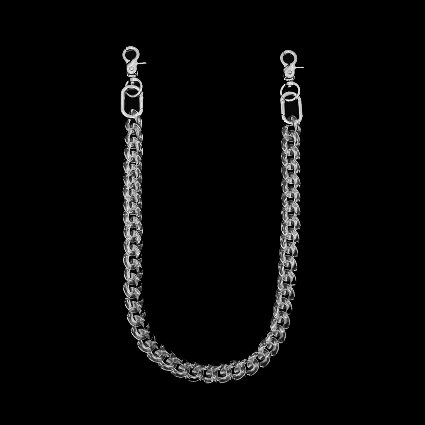 Crystal Cuban Chain 2in1