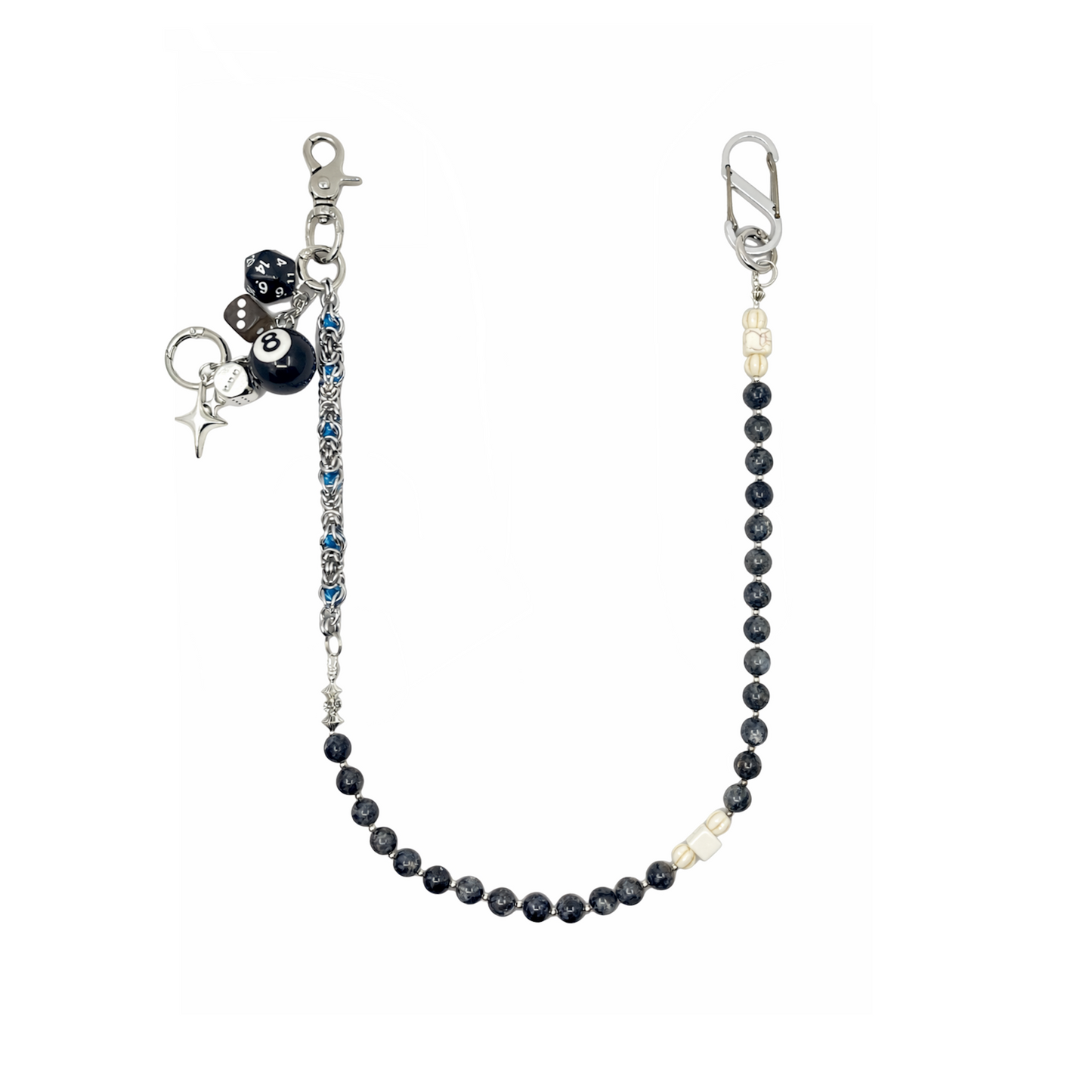 Smoke Marble Wallet Chain