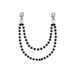 Black Rhinestone Wallet Chain