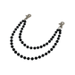 Black Rhinestone Wallet Chain