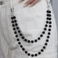 Black Rhinestone Wallet Chain